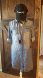 Denim shirt dress