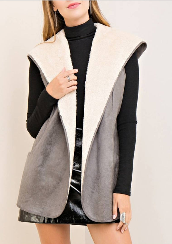 Dark gray vest