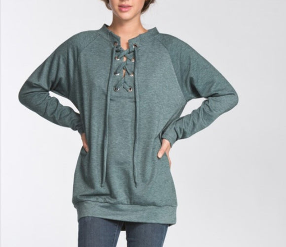 Hunter green sweater