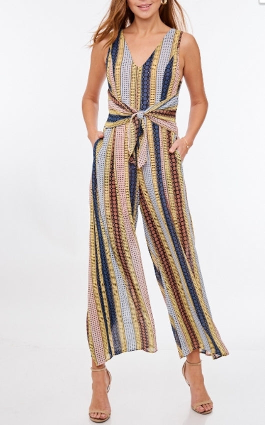Striped jumpsuit