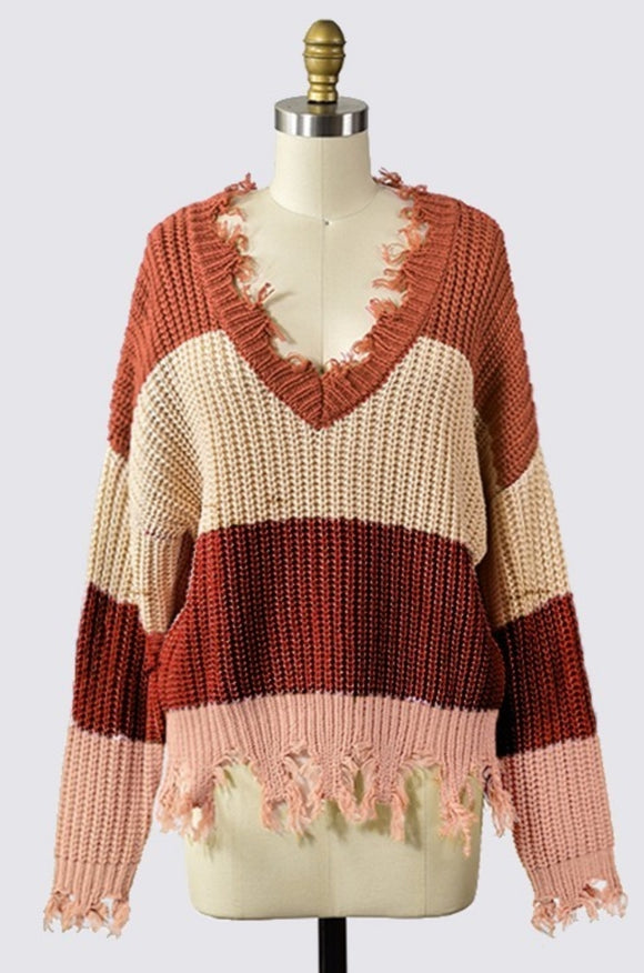 Stripes for fall sweater