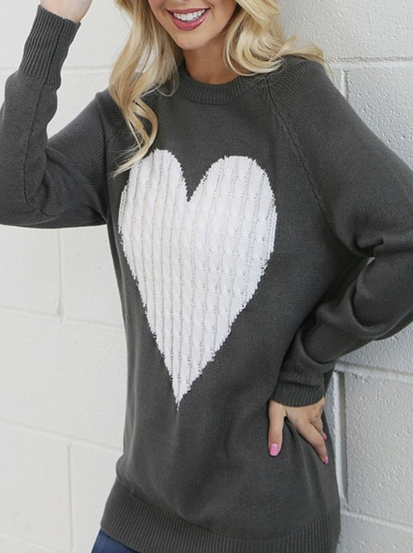 Follow your heart sweater