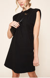 Black shirt dress